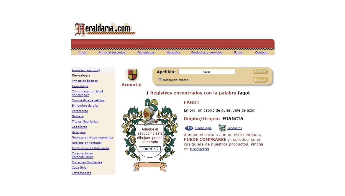 ¿usted tiene Fagot como apellido?